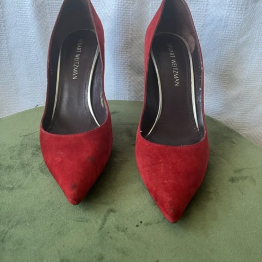 Stuart Weitzman Size 11 Red Pumps - image 3